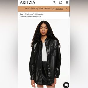 Aritzia Wilfred The Ganna Shirt Jacket (Black) Size XS - BRAND NEW WITH TAG